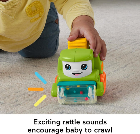 Fisher-Price Baby Toy Rollin’ Tractor Push-Along Vehicle with Fine Motor Activities for Infants Ages 6+ Months...