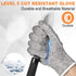 6 Pairs Cut Resistant Gloves Level 5 Protection Cutting Gloves Anti Cut Gloves for Kitchen Fish Slicing and More (X-Large)...