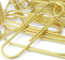4 Inch Large Paper Clips 35 Pcs Brightly Colored Gold Vinyl Coated Rust Resistant Smooth Finish Large Jumbo Paperclips for Office School Documents...