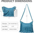 Women Fashion Fringe Crossbody Bags Vegan Suede Hippie Tassel Hobo Shoulder Purse Bohemian Handbags...