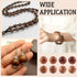 400pcs/Box Natural Round Wood Scentedros Beads 6mm Undyed Waxed Ball Spacer Beads Wooden Loose Beads for DIY Jewelry Crafts Making, Sienna...