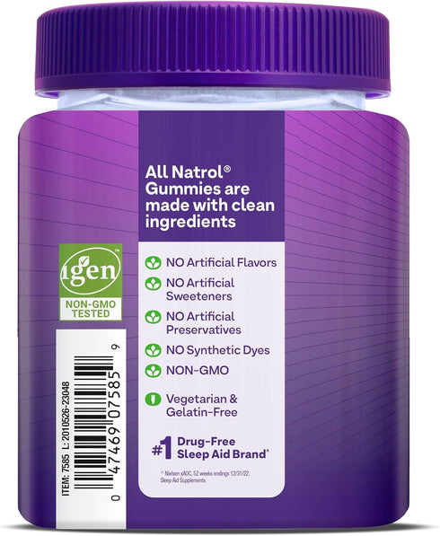 Natrol 5mg Melatonin Gummies, Sleep Support for Adults, Melatonin Supplements for Sleeping, 60 Strawberry-Flavored Gummies, 30 Day Supply...
