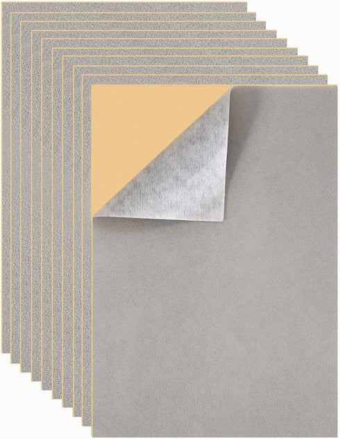 Mesheshe 10PCS Self Adhesive Felt, DIY Self Adhesive Fabric for Art & Crafts, Peel and Stick Felt for Drawer/Jewelry Box Felt Liner, A4 Size (8.3"...