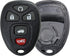 KeylessOption Keyless Entry Remote Key Fob Shell Case Button Pad Cover for Chevy Impala Monte Carlo Buick Lucerne Cadillac DTS OUC60270, OUC60221...