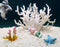 Aquarium Fish Tank Decorations Kit, Artificial Coral+Starfish+Mermaid+Plastic Coral, Betta Fish Tank Decor Ornament Landscape for Fresh...