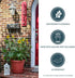 The HC Companies 14 Inch Round Classic Planter - Plastic Plant Pot for Indoor Outdoor Plants Flowers Herbs, Slate Blue...
