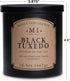 Manly Indulgence Black Tuxedo Jar Candle 16.5 oz - White Musk, Lavender, Cedarwood, Jasmine & Earthy Orris - Up to 60 Hour Burn - Soy Blend Wax, U...