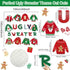 Christmas Cutouts Xmas Ugly Sweater Classroom Bulletin Board Decorations Merry Christmas Party Supplies for Toddler Kids Students Classroom Decors...