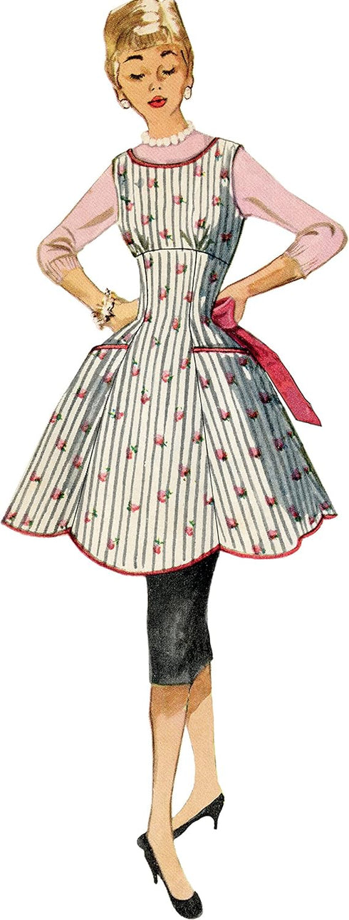 Simplicity Misses' Vintage Apron Packet, Code 9311 Sewing Pattern, Sizes S-L, White...