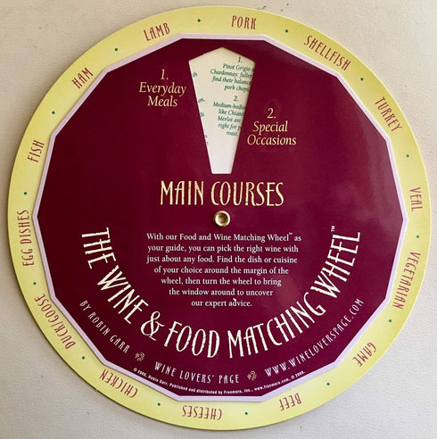 Wine and Food Pairing Matching Wheels By Robin Garr...