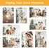 Mingting Magnetic Picture Frame, Holds 5X7 Inches Pictures, Reusable While Magnet Fridge Photo Sleeves for Refrigerator, Locker,Office Cabinet (Wh...