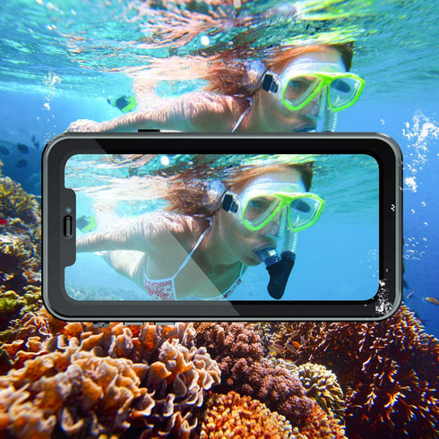 for iPhone 11 Case Waterproof,with Built in Screen Protector,Shockproof Dustproof Full Body Heavy Duty Protective Phone Case for iPhone 11 6.1 inc...