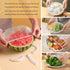 120PCS Reusable Bowl Covers for Bread Proofing, Elastic Plastic Covers for Sourdough Rising and Baking Supplies, Stretchable Wrap for Storage Cont...