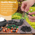 50 Pieces Drip Irrigation Fittings, 1/4 Inch Barbed Tee Fittings, Barbed Connectors for 1/4 Inch Irrigation Tubing for Drip Sprinkler Garden Lawn ...