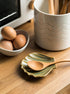 Shell Spoon Rest for Stove Top, 5 inch Cooking Spoon Holder for Kitchen Counter, Ceramic Coffee Spoon Rest, Heat-Resistant Spatula Holder Utensil ...
