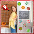 JULMELON 22 Pcs Christmas Candy Magnets Refrigerator Car Magnets Magnetic Sticker for Xmas Holiday DIY Decorations Party Favors Supplies......