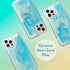 SteepLab Flowing Neon Sand Liquid Case for iPhone 12 Pro Max (2020, 6.7") - Full Body Protection with Raised Bezel - Ocean and Beach...