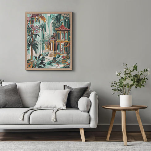 Posterizer 1 pcs-inspired by traditional Chinoiserie art-intricate design 3-Collectibles & Fine Art-Vintage Art-Gift for Men Women Entrepreneur Te...