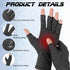 Qianyu Arthritis Compression Open-Fingertip Gloves for Men and Women Keep Hands Warm Rheumatoid Tendonitis Swelling Carpal Tunnel Pain Anti-Slip F...