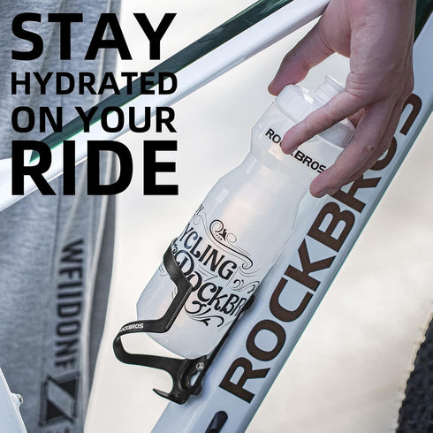 ROCKBROS Bike Water Bottle Holder Alloy Aluminum Bicycle Water Bottle Cage Brackets Bike Cup Holder for Road Mountain Bikes Black...