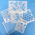 6PCS Reusable Bee Stencils Bee Honeycomb Stencil for Painting on Wood Signs Furniture DIY Crafts Wall Canvas Fabric Plastic Drawing Template for P...