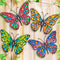 Kggetr Metal Butterfly Wall Decor - 4 Pack Outdoor Wall Art Hanging Decoration for Garden Yard Fence Patio Balcony,Gift for Mom Sisters Friends...