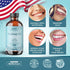All Natural Organic Oil Pulling for Teeth & Gums, Mouthwash in Glass Bottle for Teeth Whitening, Fresh Breath & Gum Health - Oral Care - Made in U...