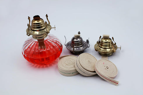 1/2" Inch Flat Cotton Oil Lantern or Oil Lamp Wick 6 Foot Roll...