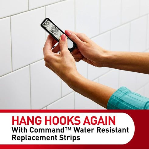 Command 821079049512 Bath Water Resistant Refill, 2-Medium and 4-Large Strips (BATH22-ES-E), 1 Pack, Blue...