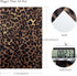 David accessories Leopard Pattern Printed Faux Leather Sheets Synthetic Leather Fabric 3 Pcs 7.7" x 12.9" (20cm x 33cm) Cotton Back for DIY Craft ...