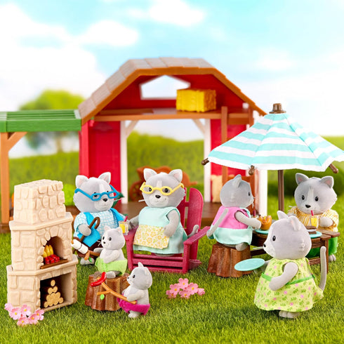 Li’l Woodzeez – Outdoor Patio Set – Play Food, Dollhouse Furnitures & Accessories – Pretend Play – Gift for Kids 3 Years +...