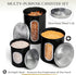 Mixpresso 3-Piece Black Canisters Sets For The Kitchen, Airtight Canister Set With See Through Window, Storage Jars for Coffee Container, Tea Orga...
