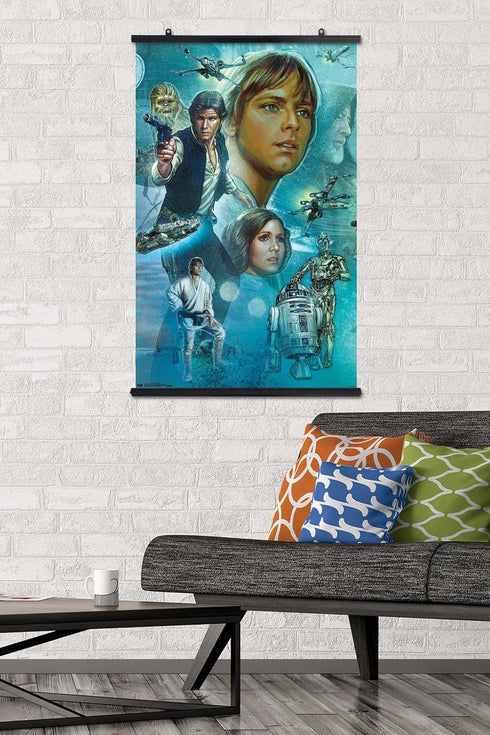 Trends International Star Wars: A New Hope - Celebration Mural Wall Poster, 22.375" x 34", Premium Poster & Clip Bundle...