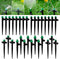 30Pcs Drip Irrigation Emitters Sprayer with Lock Barbed for 1/4" Drip Irrigation Tubing Leak-Proof Adjustable Micro Spray Irrigation Drippers for ...