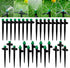 30Pcs Drip Irrigation Emitters Sprayer with Lock Barbed for 1/4" Drip Irrigation Tubing Leak-Proof Adjustable Micro Spray Irrigation Drippers for ...