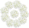10PCS Silk Hydrangea Heads with Stems Artificial Flowers for Wedding Party Home Decor (Off White), One Size Off...