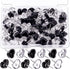 100 PCS Heart Clear Push Pins for Cork Board, Transparent and Black Cute Heart Shaped Thumb Tacks Plastic Decorative Push Pins for Posters, Wall, ...