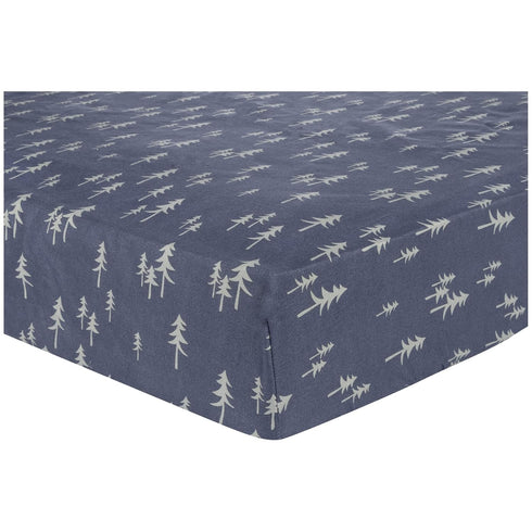 Sammy & Lou Pine Fox 2-Pack Microfiber Fitted Crib Sheet Set, Fits Standard Crib Mattress 28 in x 52 in; Fully Elasticized,...