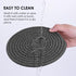 Pot Holders Trivets for Hot Dishes Hot Pads for Kitchen Trivets for Hot Pots and Pans - Cotton Hot Pads Stylish Large Coasters & Hot Mats (Dark Gr...