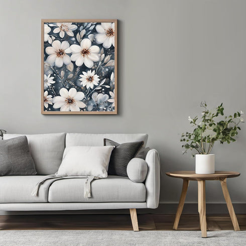 Posterizer 1 pcs-dainty flowers in nature -oil painting style-3-Floral & Botanical Art-Landscape & Nature Art-Living Room Bedroom Decor- unframed ...