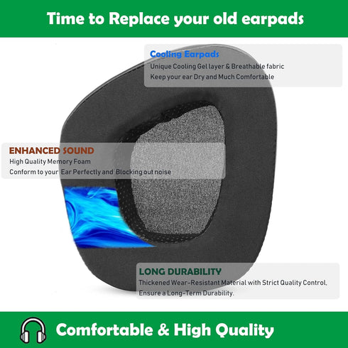 Cooling Replacement Earpads Cushions Compatible with Corsair Void&Corsair Void Pro Premium Gaming Headset with 7.1 Surround Sound Ear Pads with Co...