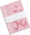 Papyrus: 6x8.5 Cloth Journal with Biobased Embossed PU Cover - Stitched Detailing, Woven Label and Flap, Blush...