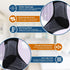 1 Pack Compression Plantar Fasciitis Socks Ankle Compression Sleeve Heels Arch Supports & Heel Pain Relief Ankle Supports for Men and Women (Black...