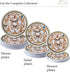 SILVER SPOONS White and Gold Plastic Dinner Plates for Party (10 PC) Heavy Duty Disposable Dinner Set 9", Fine China Look Dishes for Baby Showers,...