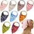Syhood 9 PS Floral Hair Scarf for Women Headband Bandanas with Clips Vintage Chiffon Triangle Girls Aesthetic Clothes...