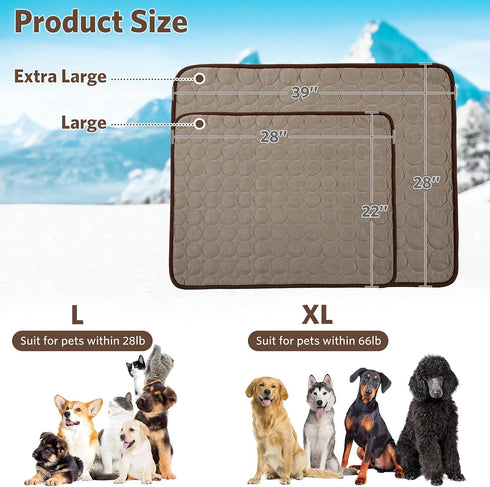 Dog Cooling Mat, Pet Self-Cooling Pad for Dogs,Cooling Mat for Dogs Washable Cooling Pet Mats for Kennels, Crates and Beds...