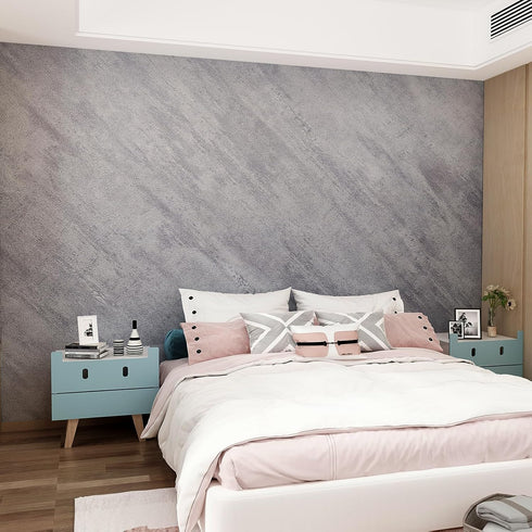 16"×118" Thick Dark Grey Concrete Contact Paper for Countertops 3D Darker Gray Concrete Wallpaper Peel and Stick Removable Cement Wall Paper Vinyl...