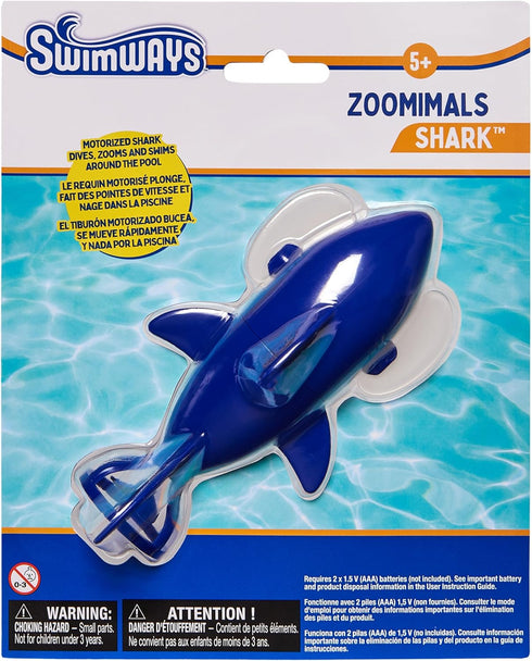 SwimWays Zoomimals Shark Toy, Kids Pool Accessories & Swimming Pool Toys, Pool Diving Toys & Torpedo Pool Toys for Kids Ages 5 & Up...