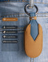 for Mercedes Benz Key Fob Cover Leather Car Key Case Keychain Fob Holder Compatible for Mercedes Benz E-Class G-Class S-Class 2020-2024 (Brown)...