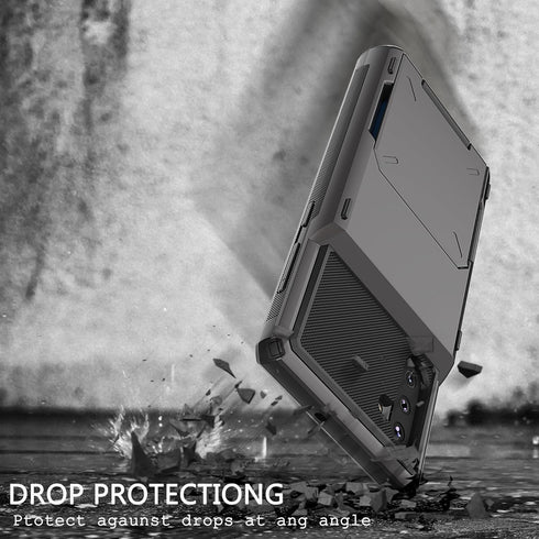 Asuwish Phone Case for Samsung Galaxy Note 10 5G with Tempered Glass Screen Protector and Credit Card Holder Slot Hybrid Protective Cell Rugged Sl...